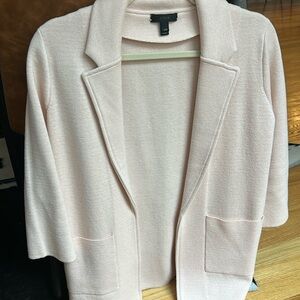 J Crew Blush/Pink Cropped Sleeve Sweater/Blazer